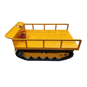 Landbouwmachines Maximaal draagvermogen 2000 kg Op afstand bestuurbare vlakke transportwagen Elektrische start Rubberbanden transportwagen - Product Image 3