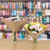 Manchons pour fleurs en papier kraft biodégradable pour décorations de festivals, fabriqués en Chine