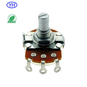 Potenciómetro Rotatorio de Doble Canal de Alta Calidad con Eje Metálico Redondo de 24mm, 1k 2k 5k 10k 20k 50k 100k 220k 500k 1M 2.2M, para Piezas de Guitarra - Product Image 4