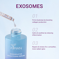 Logo personnalisé coréen verre peau sérum calme et répare apaise la peau avec exosomique et peptides sérum accepter OEM ODM