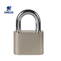 Cadenas de sécurité ONELUS avec 3 clés standard, corps carré en laiton et alliage de zinc, verrouillage à levier unique, 270g