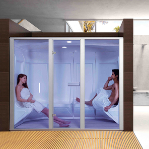Matériau ABS avec cadre en aluminium 8mm verre trempé 6 personnes commercial salle de vapeur préfabriquée - Product Image 2