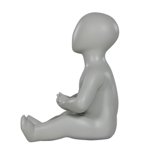 Mannequins Enfant en Fibre de Verre pour Vente en Gros, Modèles Très Jeunes, Assis, Unisexe - Product Image 3