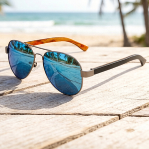 Fashion Design Tac UV400 Polarized Sun Glasses Custom Pilot <strong>Aviation</strong> Driving Vintage Wooden <strong>Sunglasses</strong> for Men - Product Image 6