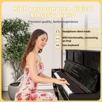 LeGemCharr Digital Piano 88 Key Hammer Action Piano Keyboard 88 Keys Digital Piano Keyboard Electronic Organ