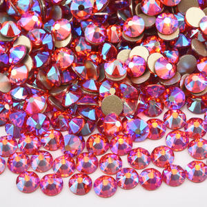 Cristales Planos Premium OLeeya 2088, Color Azul Brillante AB, Sin Fijación en Caliente, para Decoración de Ropa, Bikinis y Manualidades - Product Image 2