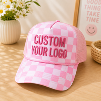 Casquette de baseball vintage sportive personnalisée avec logo OEM ODM, 100% coton denim, imprimé graphique à rayures bonbon, broderie sur la visière