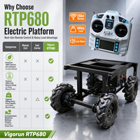 Véhicule utilitaire agricole tout-terrain télécommandé robuste avec moteur et boîte de vitesses multifonctionnels