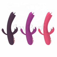 JoyPark 10-Gang Wasserdichter IPX5 USB-Aufladbarer Umweltfreundlicher Nicht-Geschmierter Zungenvibrator für Frauen G-Punkt Klitoris Brustwarzen