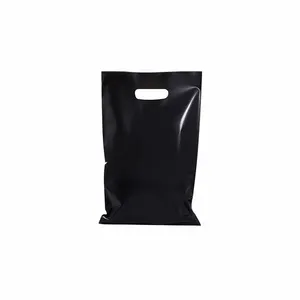 Design die cut plastic carrier bag supermarket pe shopping bag
