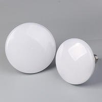 Ampoule LED UFO en plastique et aluminium, culot E27 E26, 30W 50W, haute luminosité, économie d'énergie, IP20, certifiée CE, pour éclairage intérieur