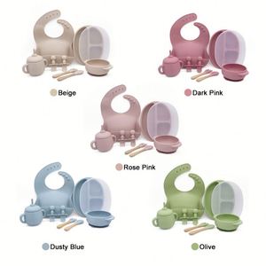 Nhà Máy Trẻ Em Phụ Kiện Thực Phẩm Hút Trẻ Em Của Bộ Đồ Ăn Bé Bát Toddler Tấm Silicone Bé Tấm Bộ - Product Image 4