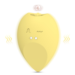 Yellow Clitoral <b>Vibrator</b> With Magnetic Charging And Tongue Licking Button For Women Adult Stimulation Toy - Product Image 3