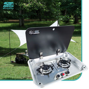 JDA in acciaio inox RV piano cottura a <span class=keywords><strong>Gas</strong></span> incorporato a 2 bruciatori con coperchio in vetro bruciatore a <span class=keywords><strong>Gas</strong></span> per uso domestico RV Picnic Marine - Product Image 5