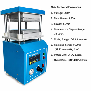 220V 200 ℃   Presse à vulcaniser le caoutchouc, machine à vulcaniser le caoutchouc avec contrôle numérique de la température - Product Image 3
