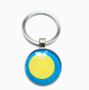 Portachiavi Souvenir della Bandiera Nazionale di <span class=keywords><strong>Palau</strong></span>, Ciondolo Personalizzato con Bandiere Nazionali di Tutti i Paesi, Gioielli con Pendente a Forma di Bandiera - Product Image 1