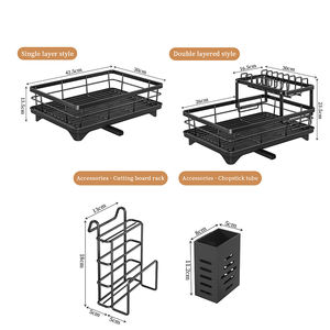 2026 Escurridor de Platos Metálico de 2 Niveles para Encimera, de Acero al Carbono, para Fregadero de Cocina y Almacenamiento de Tazones - Product Image 2