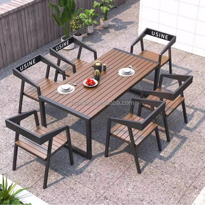 <span class=keywords><strong>Mesa</strong></span> de Exterior Impermeable con Protección Solar, <span class=keywords><strong>Silla</strong></span> de Patio, <span class=keywords><strong>Silla</strong></span> de <span class=keywords><strong>Terraza</strong></span>, <span class=keywords><strong>Silla</strong></span> de Comedor para Exterior, Muebles de Exterior, <span class=keywords><strong>Silla</strong></span> de Plástico con Aspecto de Madera - Product Image 2