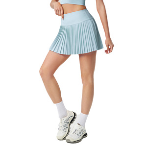 Rok Tenis Olahraga Wanita High-Waisted Anti Tembus Pandang Lipit untuk Fitness Yoga Outdoor - Product Image 5
