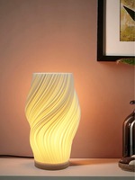 Lampe décorative nordique en bois massif 3D maison veilleuse créative charge lampe de chevet