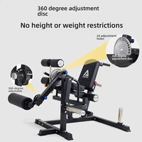 Appareil de musculation des fessiers pour Hip Thrust, Glute Drive, Kickback et Butt Lift, usage commercial, en acier, 50 kg, machine d'entraînement de gym