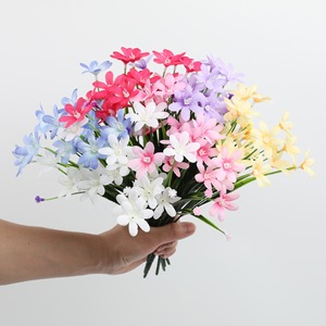 Combinación de Orquídeas y Hierba de Primavera Realistas, Sin Necesidad de Mantenimiento, Decoración Floral para Interiores y Exteriores, Bodas, Hoteles, Fresca en Todas <span class=keywords><strong>las</strong></span> Estaciones - Product Image 4