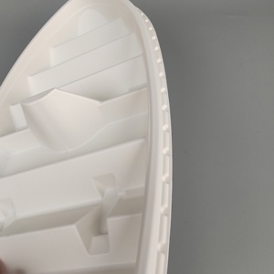 Bandeja de sushi Sashimi de plástico PP desechable reciclable, caja para llevar en forma de barco <span class=keywords><strong>con</strong></span> <span class=keywords><strong>tapa</strong></span> para platos y cuencos - Product Image 4