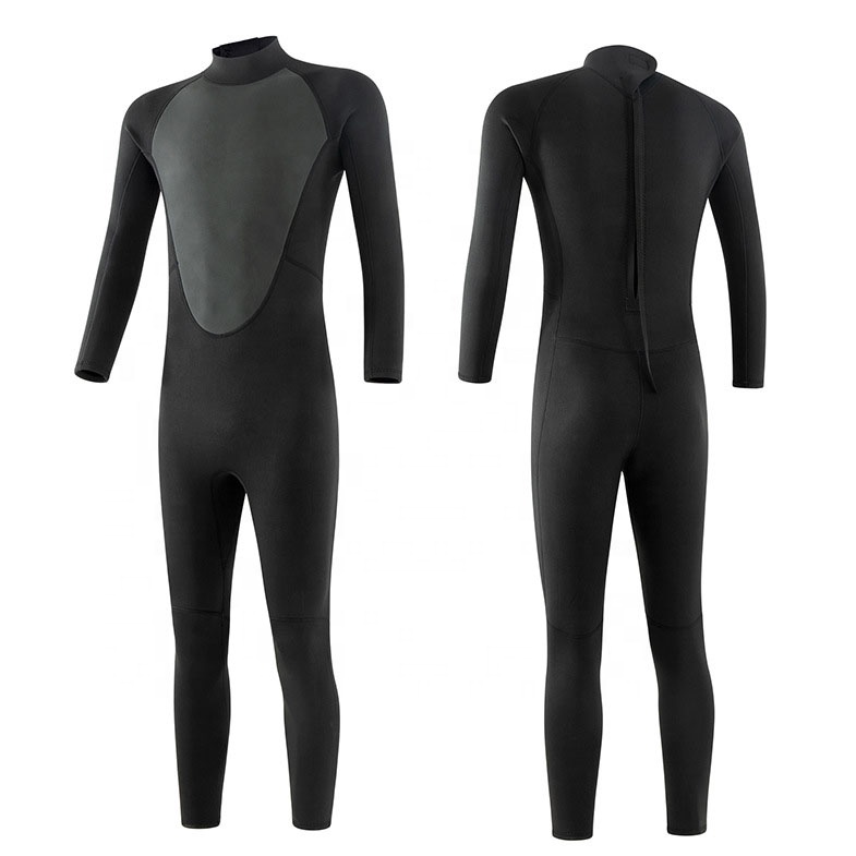 Неопреновый гидрокостюм с длинным рукавом и молнией сзади, 3 мм