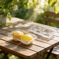 Boîtes à tartelettes en PET transparent de qualité alimentaire, boîtes de conservation alimentaire transparentes pour pâtisserie et desserts