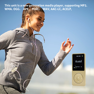 เครื่องเล่น MP3 ขนาดเล็ก อลูมิเนียมอัลลอยด์ เสียงแบบไม่สูญเสีย วิทยุ FM เครื่องบันทึกอีบุ๊ค แบตเตอรี่ใช้งานได้มากกว่า 20 ชั่วโมง อุปกรณ์เสียงพกพา - Product Image 3