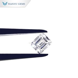 Tianyu Gems Lab Grown CVD IGI Diamante certificado 1.61ct G VS1 VG Corte Esmeralda Blanco Diamante Suelto - Product Image 1