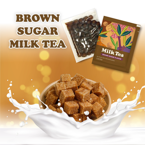 Trending Halal Standard Complete Ingredients For Late Night Cravings Quick Homemade <b>Brown</b> Sugar Milk Tea Kit <b>Box</b> Boba Ingredient - Product Image 1