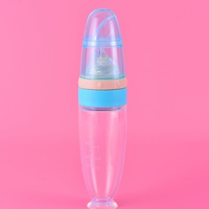 Produits pour bébés et nourrissons, <span class=keywords><strong>biberon</strong></span> en silicone souple de qualité alimentaire, <span class=keywords><strong>biberon</strong></span> à bec verseur manuel pour céréales de riz, dispositif d'alimentation complémentaire - Product Image 6