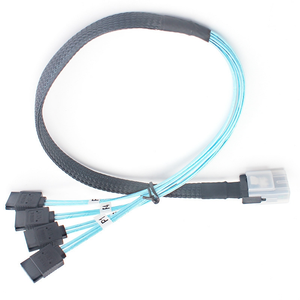 Câble adaptateur Mini SAS 36P SFF-8087 mâle vers 4 SATA 7P femelle, séparateur de câble SAS vers SATA, câble de données pour <span class=keywords><strong>disque</strong></span> <span class=keywords><strong>dur</strong></span> de serveur 12 Gbit/s - Product Image 4