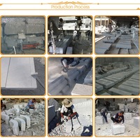 Piliers en granit gris-blanc Newstar G603 SGZ, blocs de pavés, pierres de clôture extérieure, palissades, pavés flamés, pavés martelés, bordures