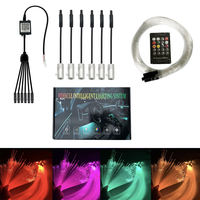 Nouvelle éclairage d'ambiance pour voiture, lampe de plafond ciel étoilé, éclairage LED à fibres optiques pleine ciel, 12V 5W, fibre optique plastique OE