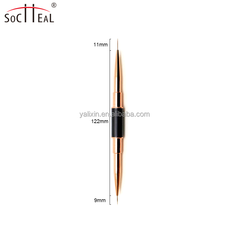 Pincel para uñas con revestimiento de 9 mm y 11 mm