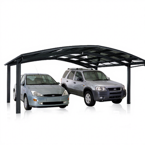 Abri de Voiture Double 6m x 6m <span class=keywords><strong>en</strong></span> Métal/Aluminium et Polycarbonate – Kit <span class=keywords><strong>Garage</strong></span>/Carport - Product Image 1