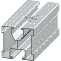ARTSIGN 6005-T5 Riel Solar de Aluminio y Soporte de Gancho para Techo de Acero Inoxidable para Montaje de Paneles Solares en Techos Metálicos Corrugados