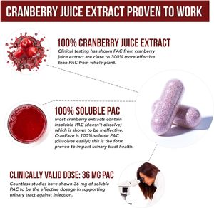 Capsules de concentré de canneberge haute puissance, extrait de canneberge enrichi en D-Mannose, gélules souples avec étiquette privée, complément alimentaire - Product Image 5