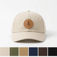 Ästhetische Minimalistische Zen-Style Bio-Baumwolle Mattbeige Flaches Profil Unstrukturierte Leichte Polo Sport Kappe Baseballmütze