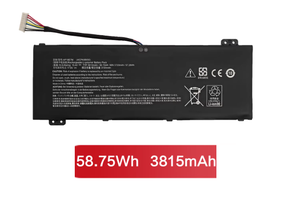 แบตเตอรี่ของแท้สำหรับเอเซอร์ AP18E8M AP18E7M <span class=keywords><strong>Predator</strong></span> <span class=keywords><strong>Helios</strong></span> <span class=keywords><strong>300</strong></span> <span class=keywords><strong>PH315</strong></span>-<span class=keywords><strong>52</strong></span> PH317-53 15.4V 58.75Wh 3815mAh - Product Image 2