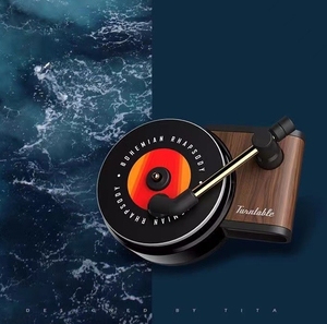 Haut de gamme de luxe haut de gamme tourne-disque <span class=keywords><strong>voiture</strong></span> sortie d'air désodorisant aromathérapie parfum comprimés désodorisation Type de liquide léger - Product Image 6
