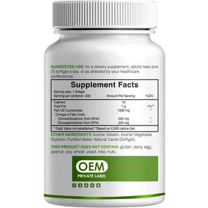 <span class=keywords><strong>DHA</strong></span> добавки <span class=keywords><strong>DHA</strong></span> <span class=keywords><strong>EPA</strong></span> <span class=keywords><strong>Omega</strong></span>-<span class=keywords><strong>3</strong></span> мягкие гелевые капсулы поддерживают здоровье мозга, сердца и суставов <span class=keywords><strong>Omega</strong></span> <span class=keywords><strong>3</strong></span> рыбий жир Softgels - Product Image 2