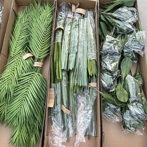 KEWEI 017 Plante artificielle Alocasia <span class=keywords><strong>Chrysalidocarpus</strong></span> Lutescens, lot de feuilles vertes en silicone au toucher réel pour la décoration - Product Image 4