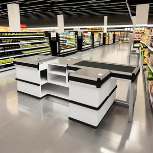 Comptoir de caisse en métal commercial personnalisé populaire <span class=keywords><strong>bill</strong></span> bureau caisse enregistreuse de caisse de supermarché - Product Image 2