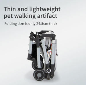 JXB Good Selling Breathable Mesh&amp;Waterproof Oxford Cloth <strong>Pet</strong> Stroller, Luxury Dog <strong>Pram</strong> with Comfortable Cabin and EVA Wheels - Product Image 4