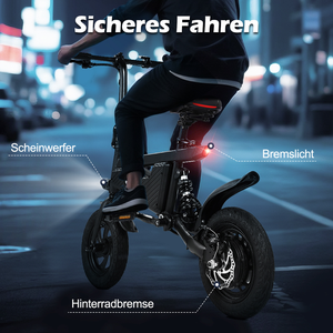 Trottinette électrique JLM T18 350W avec pneus pneumatiques de 12 pouces, en alliage d'aluminium, 36V 8Ah, 25 km/h, pliable, pour adultes, avec freins à disque - Product Image 3