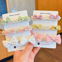 Aksesori Headband Mutiara Kupu-kupu Super Peri Manis dan Modis Versi Korea untuk Anak Perempuan