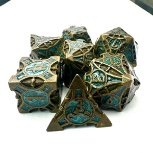 High Quality Matte Metal Polyhedral <b>Dice</b> <b>Set</b> RPG DND Game <b>Dice</b> - Product Image 5